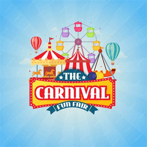 Premium Vector The Carnival Funfair Design Vector Illustration