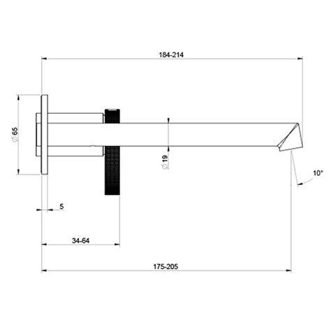 Gessi 63383 726 ANELLO Miscelatore Lavabo A Parete P 21 Cm Senza