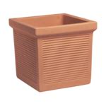 Pot Imitation Terre Cuite Design Raillures Tc Poterie Pots De Fleurs