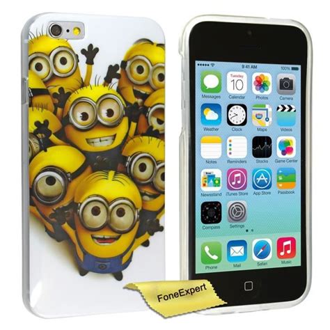 Apple IPhone 5c Etui Housse Coque Minion TPU Gel Cover Case Film De