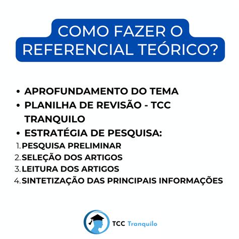 Como Fazer Referencial Teórico Do Tcc Confira Aqui