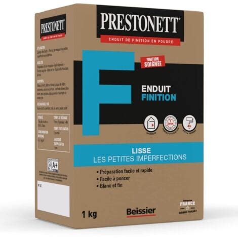 Enduit De Lissage Finition Prestonett F En Poudre En Bo Te Kg Pour