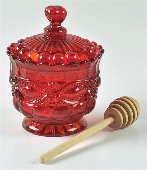 Eye Winker Red Honey Jar Lid By Mosser Ohio Replacements Ltd