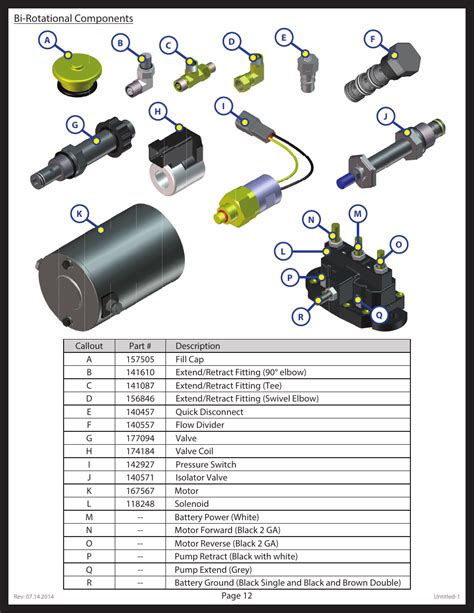 Lippert Leveling System Hydraulic Schematic