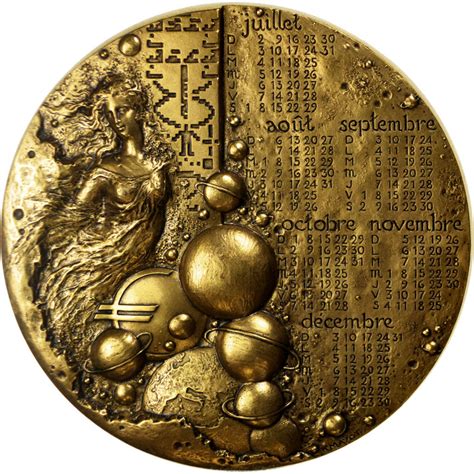 67120 Monnaie de Paris 2000 Calendrier Médaille SUP Sciences