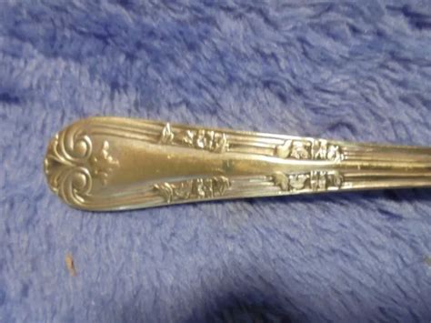 Fruit Serving Spoon Epns A Sheffield Silver Plated Vintage