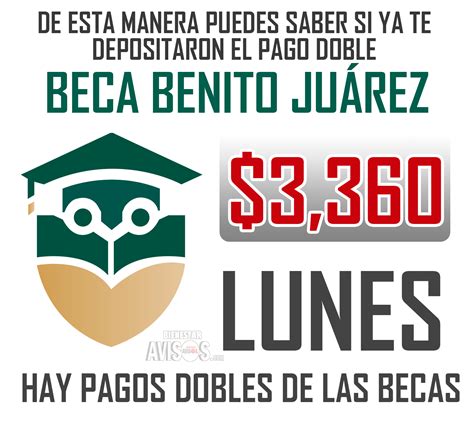 C Mo Saber Su Ya Depositaron El Pago Doble De La Beca Benito Ju Rez