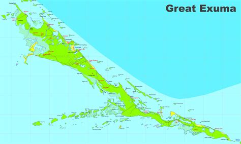 map  exuma bahamas
