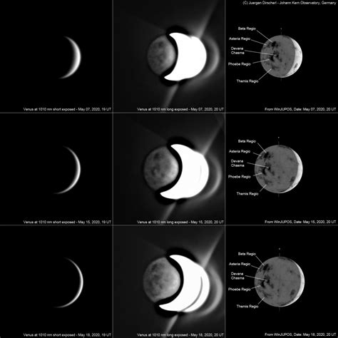 Venus surface features observed at 1010 nm - Major & Minor Planetary ...