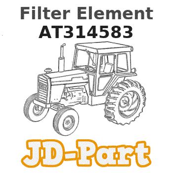 AT314583 John Deere Filter Element AVS Parts