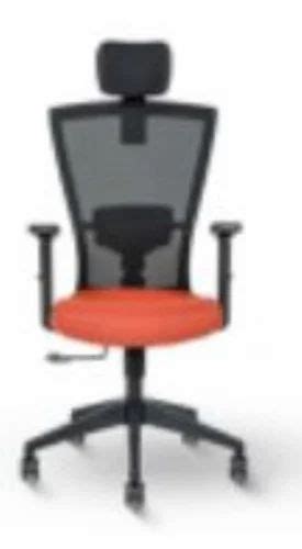 Pu Foam Covered With Fabric Verbin Shb High Back Revolving Chair Black