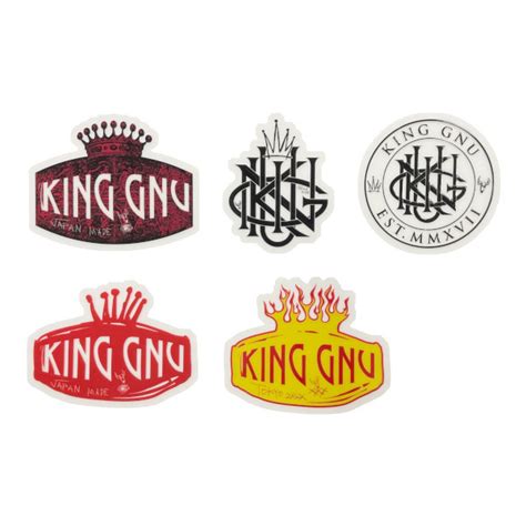 king gnu logo sticker pack