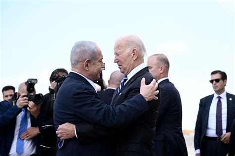 Joe Biden Meets Prime Minster Benjamin Netanyahu In Israel Amid Attacks