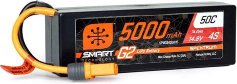 Spektrum 4s 5000mah 50c Lipo Hc G2 Ic5 • Se Priser