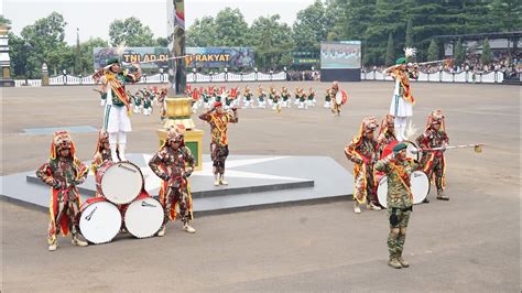 Drumband Canka Panorama Tampil Di Depan Kasad Penutupan Praspa