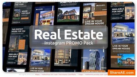 Videohive Real Estate Instagram Promo Pack Free After Effects