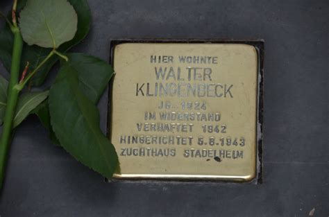 Gedenken An Walter Klingenbeck