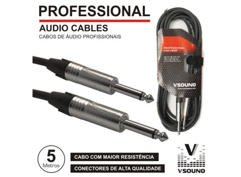 Vsound Cabo Pro Jack Mm Macho Macho M Mn Compra Na Egitana Em