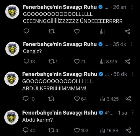 Fenerbah E Nin Sava Ruhu On Twitter Imdi Kimi Payla Al M