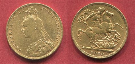 Großbritannien England UK Great Britain Sovereign Gold 1889