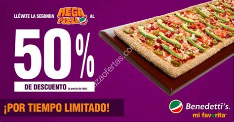 En Benedettis 2x1 En Mega Pizza Por Tiempo Limitado