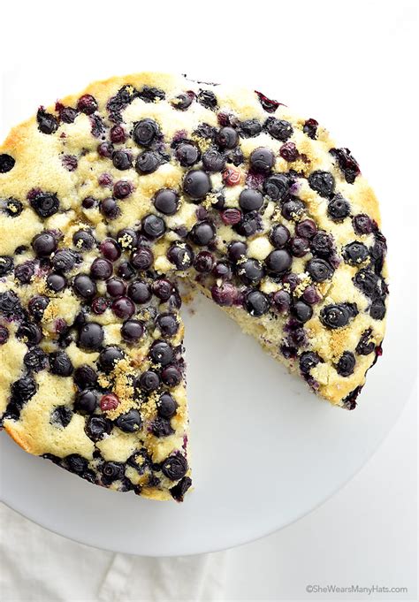 Lemon Blueberry Buttermilk Cake She Wears Many Hats