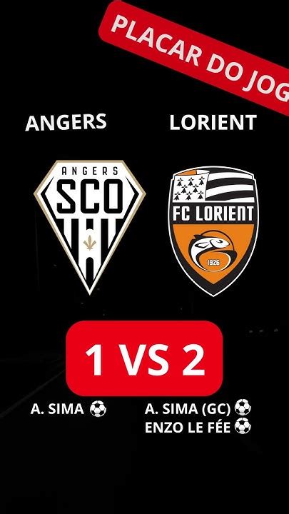 Angers X Lorient-bretagne Sud - ANGERS VS LORIENT BRETAGNE SUD CAMPEONATO FRANCÊS#shorts - YouTube