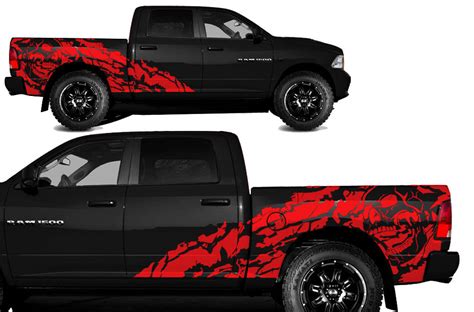 Dodge Ram 1500/2500 (2009-2018) 5.7 BED Custom Vinyl Decal Kit - NIGHT ...