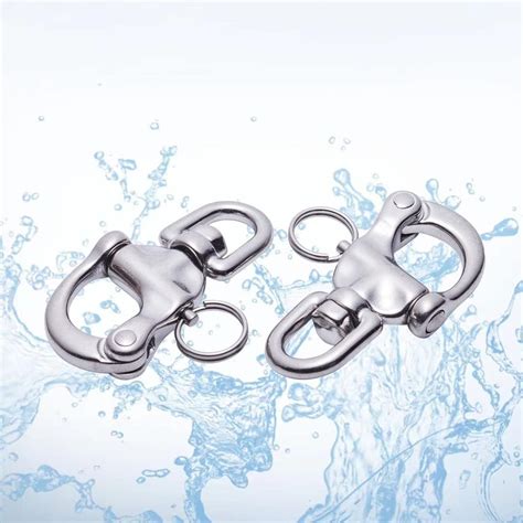 Stainless Steel Boat Jaw Swivel Eye Snap Shackle Quick Release