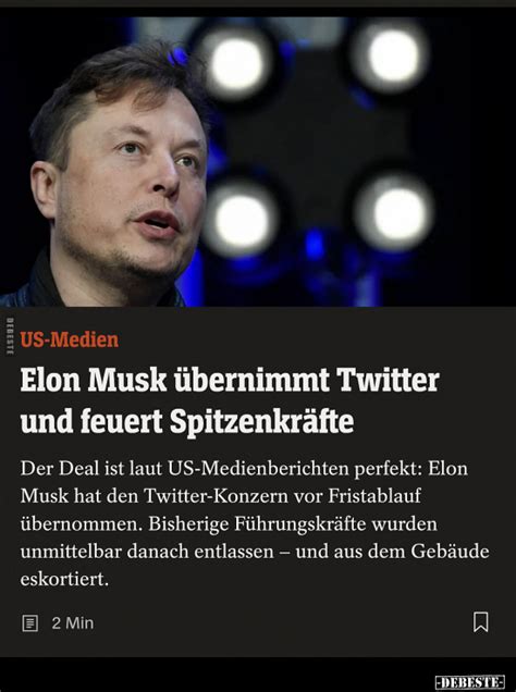 Elon Musk Bernimmt Twitter Und Feuert Spitzenkr Fte Debeste De