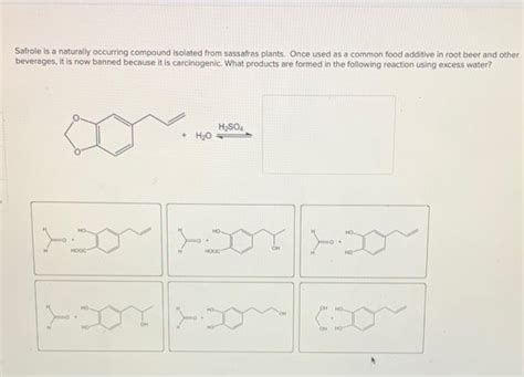 Solved Safrole is a naturally occurring compound isolated | Chegg.com