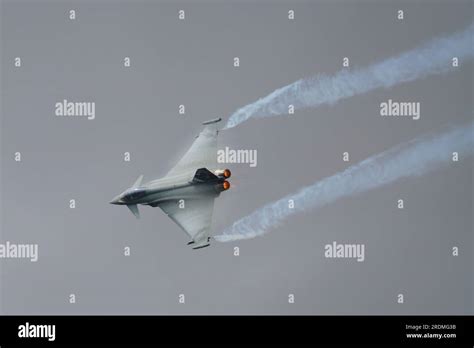 Italian Air Force Eurofighter Performs At The Royal International Air