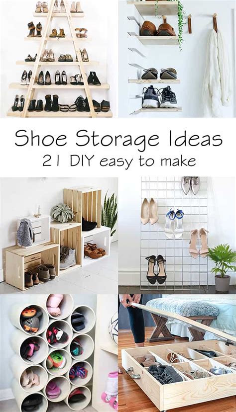 shoe storage ideas diy  easy projects