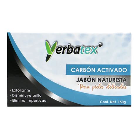 Jabón Naturista De Carbon Activado 150g Herbalmex