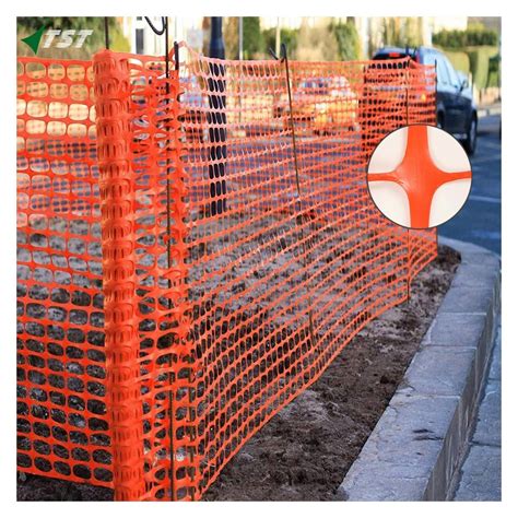 Highly Visible Hdpe Plastic Orange Safety Barrier With Oval Mesh