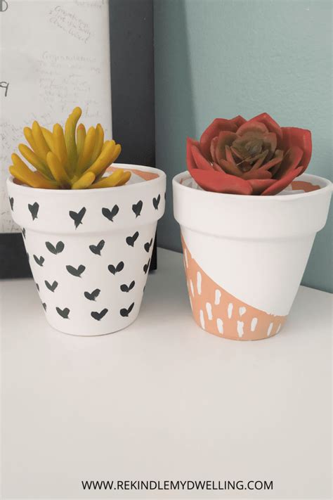 Painted Terracotta Pots Rekindle My Dwelling