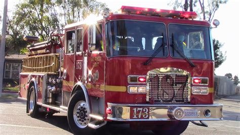 LACoFD Engine 173 Reserve Responding YouTube