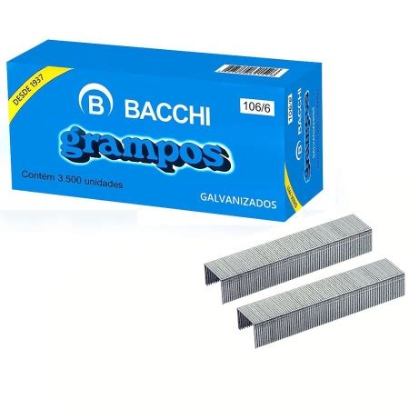 Grampo Galvanizado Rocama Caixa Un Bacchi Papelaria Jambo