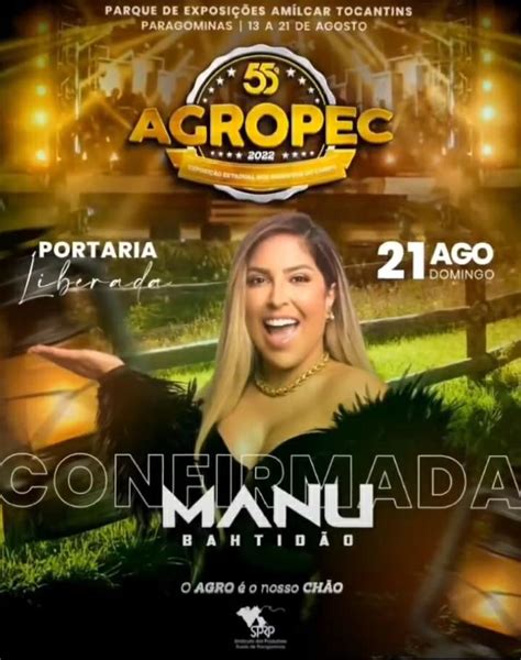 Manu BahtidÃo Cancelou Show Da Agropec 2022 Em Paragominas