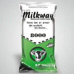 Store In Dry Place MilkWay 8000 Balanced Cattle Feed Packaging Type