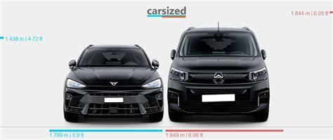 Dimensions Cupra Leon Present Vs Citro N Berlingo Present