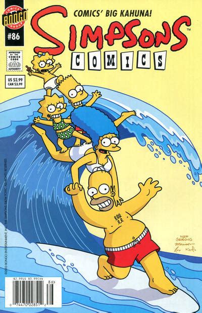 Simpsons Comics Newsstand Vg Bongo Low Grade Comic Surfing