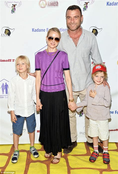 Naomi Watts Her Takes Her Look A Like Sons To Charity Event With