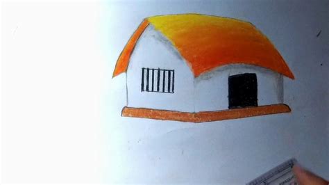 How To Draw A Hut Step By Step Easy Drawing For Kids Drawings How