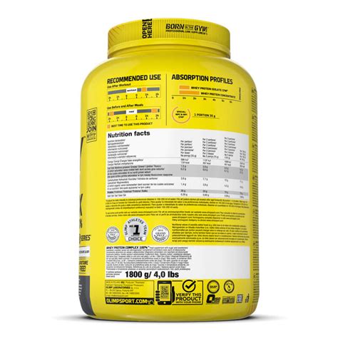 Odżywka Białkowa Olimp Whey Protein Complex 100 1800 G Solony Karmel Olimp Sport Decathlon