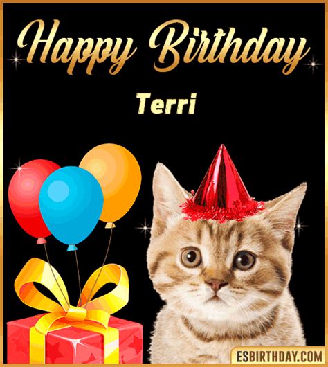 Happy Birthday Terri  🎂 Images Animated Wishes【28 S】