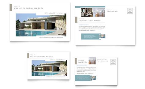 Modern Real Estate Postcard Template Design