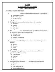 cbse class  computer practice worksheet  understanding windowspdf