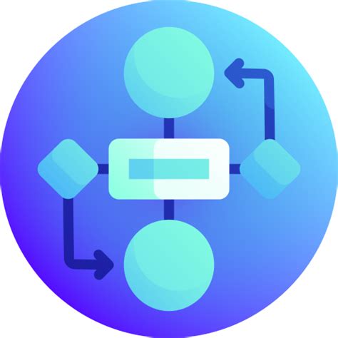 Flowchart Gradient Galaxy Gradient Icon