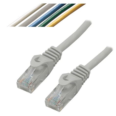 Câble de brassage RJ45 CAT 6 U UTP Couleur Gris Longueur Cable reseau 0 5 m